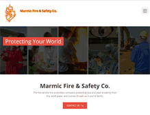 Tablet Screenshot of marmicfire.com